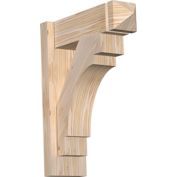 Ekena Millwork Merced Smooth Arts and Crafts Outlooker, Douglas Fir, 5 1/2"W x 16"D x 20"H OUT06X16X20MRC03SDF - main